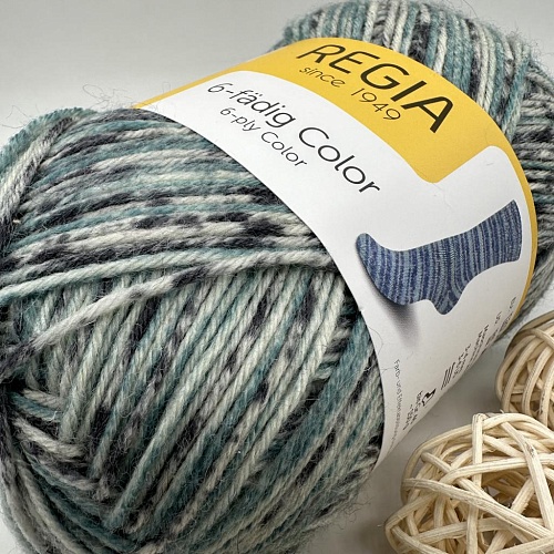 Пряжа Regia 6 - fadig Color 06053