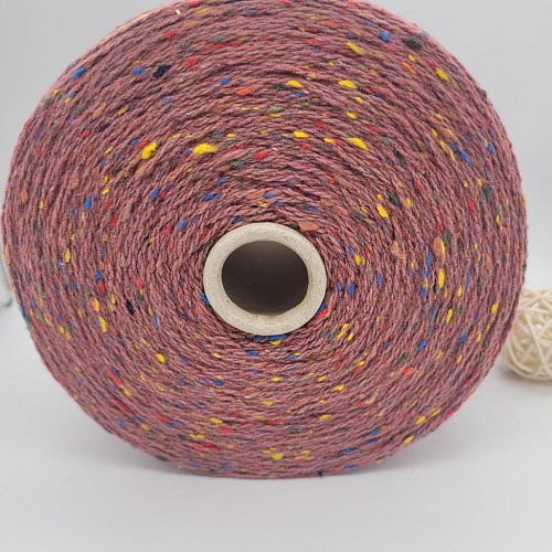 Пряжа в бобинах TweedWool розовый