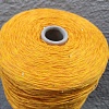 Пряжа в бобинах Lino 3800 с пайетками папайя. Цена за 10гр
