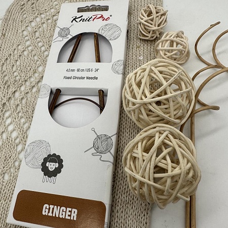 Спицы для вязания Ginger спицы круговые 4,00 мм 60 см