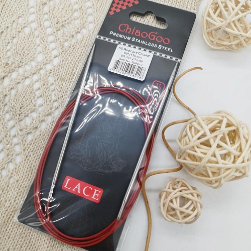 Спицы для вязания ChiaoGoo спицы круговые металл 3.25 мм 150 см