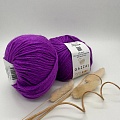 Пряжа Baby wool XL 815 темная сирень