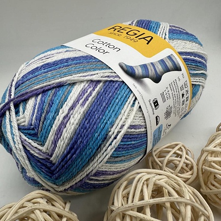Пряжа Regia Cotton Color 02467 Spring Has Sprung конец зимы