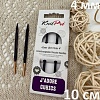 Спицы для вязания Спицы съемные Jadore Cubics 10см №4.0 укороченные /ламинированная береза, лавандовый, 2шт в упаковке