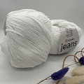 Пряжа Jeans 62 белоснежный