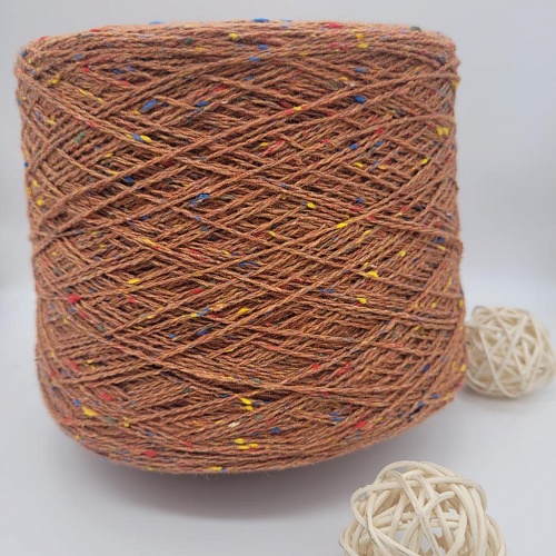 Пряжа в бобинах TweedWool терракот