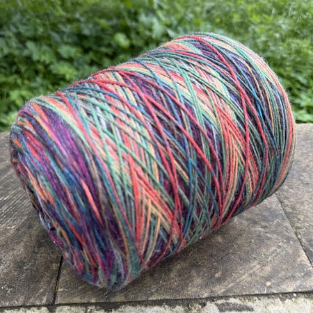 Пряжа в бобинах Multiciolor farfallo №14 Цена за 10гр