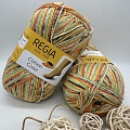Пряжа Regia Cotton Color 02417 Tutti Frutti папайя