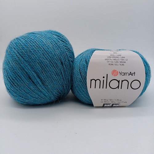 Пряжа Milano 864 бирюза