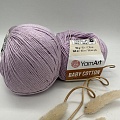 Пряжа YA Baby Cotton 416 нежная сирень