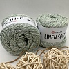Пряжа Linen Soft лен, вискоза, хлопок 7312 душистая мята
