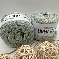 Пряжа Linen Soft лен, вискоза, хлопок 7312 душистая мята