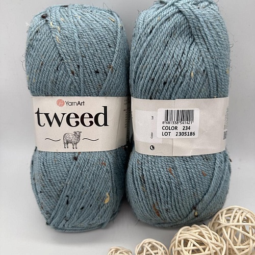 Пряжа Tweed 234 голубой