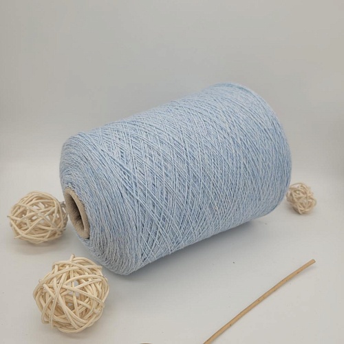 Пряжа в бобинах Millefili голубой лёд меланж