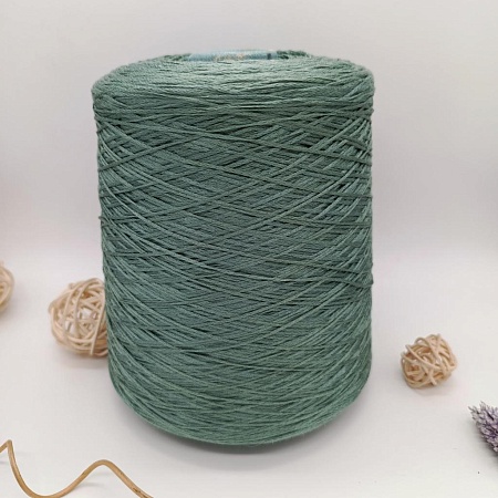 Пряжа в бобинах Seta SCHAPE (цвет &quot;полынь&quot; серо-голубой, чуть в зелень)