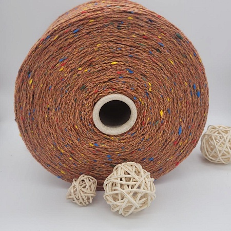 Пряжа в бобинах TweedWool терракот