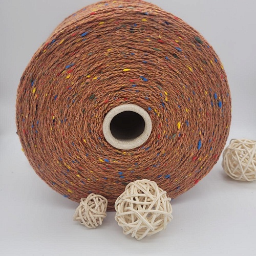 Пряжа в бобинах TweedWool терракот