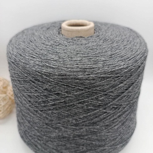 Пряжа в бобинах Himalaya як, шелк. Цвет серый меланж. Цена указана за 10гр