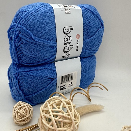 Пряжа Yarn Art Baby (бэби) 600 тёмно-голубой