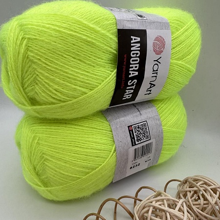 Пряжа Angora star 8232 лайм