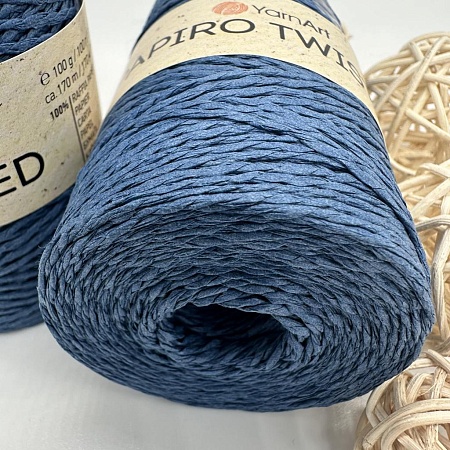 Пряжа Пряжа для вязания рафия крученая Papiro Twisted 1305