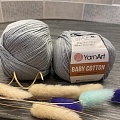 Пряжа YA Baby Cotton 452 серый