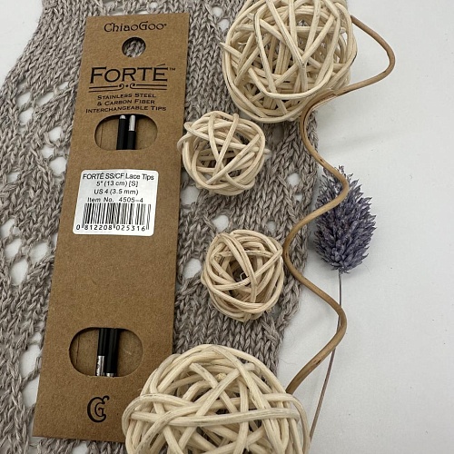 Спицы для вязания Спицы съёмные Forte (карбон) 13 см 3,5 мм