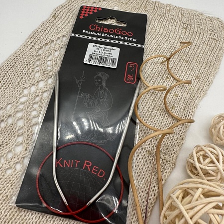 Спицы для вязания ChiaoGoo спицы круговые металл 3.5 мм 40 см