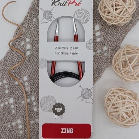 Спицы для вязания Спицы круговые Zing 150 cm №5,5