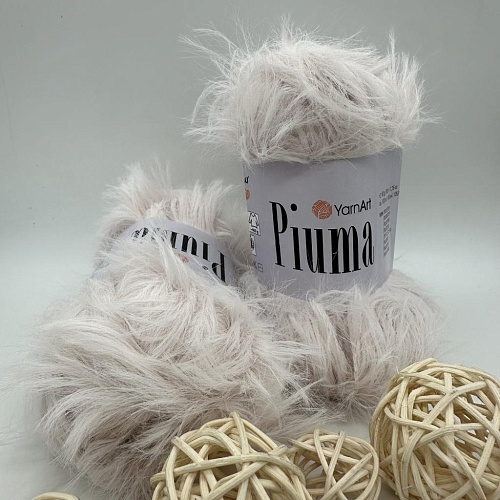 Пряжа Пряжа YarnArt Piuma 4409 кремовый