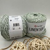 Пряжа Linen Soft лен, вискоза, хлопок 7312 душистая мята