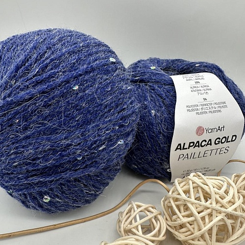 Пряжа Alpaca Gold Paillettes 9313