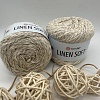 Пряжа Linen Soft лен, вискоза, хлопок 7303 ванильный крем
