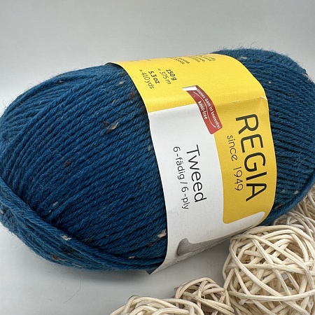 Пряжа Regia Tweed 6-fadig 00069 петроль твид