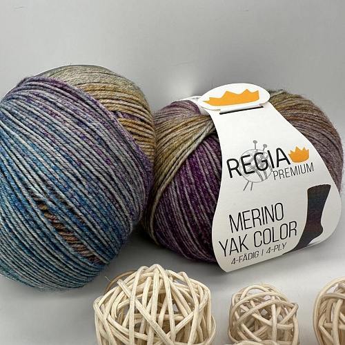 Пряжа Regia Merino Yak Color 08514 аметист