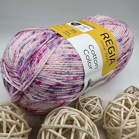 Пряжа Regia Cotton Color Springtime Mood 04080 первый бутон