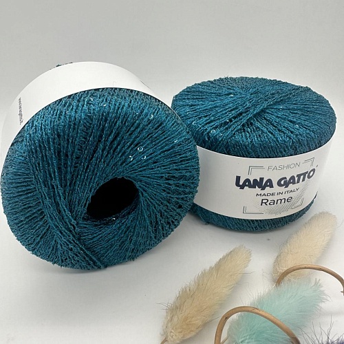 Пряжа Lana Gatto Rame 30285 морской волны