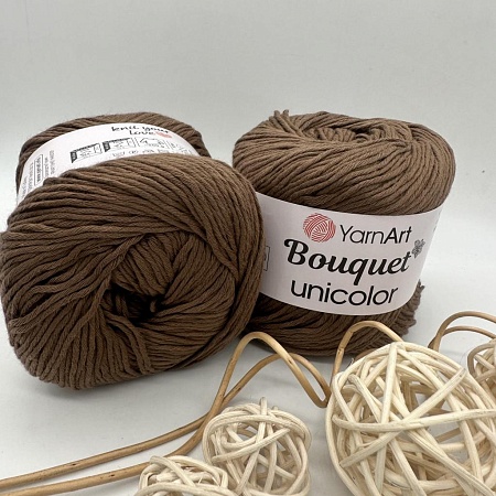Пряжа Yarn art Bouquet Unicolor 3207 коричневый