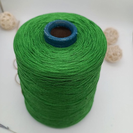 Пряжа в бобинах Seta SCHAPE 3333 EMERAT (цвет &quot;сочная зелень&quot;)