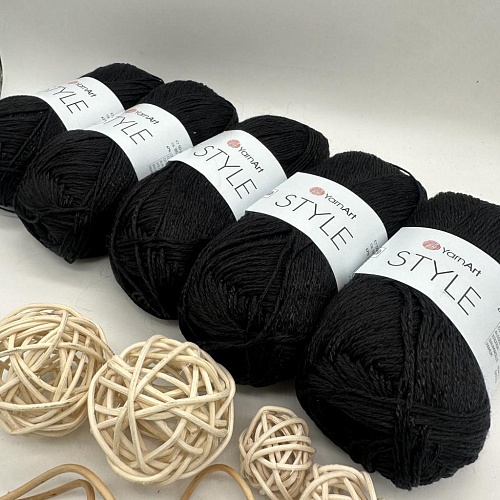 Пряжа Style 651 чёрный