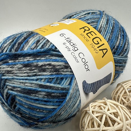 Пряжа Regia 6 - fadig Color 06051
