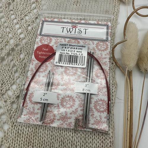 Спицы для вязания Набор спиц twist combo 2,5 мм металл