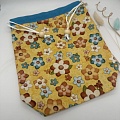 Аксессуары для вязания Проектная сумка цветочек желтый большой 23*25
