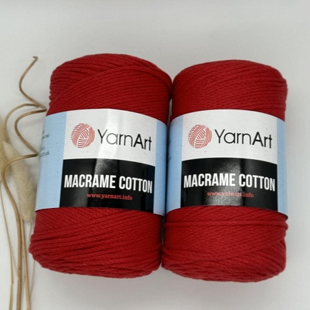 Пряжа Macrame cotton 773 красный