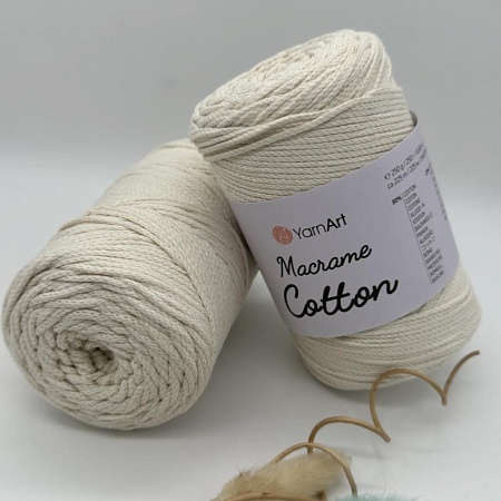 Пряжа Macrame cotton 752 беж