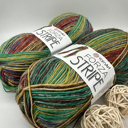 Пряжа Yarn Art Forza Stripe 2803