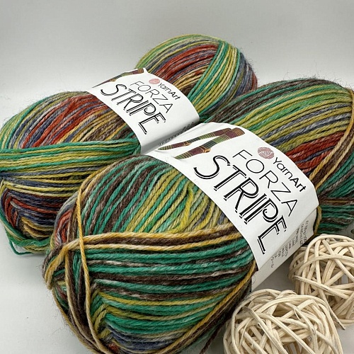 Пряжа Yarn Art Forza Stripe 2803