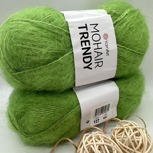 Пряжа Mohair trendy 137 салат