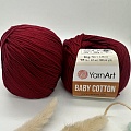 Пряжа YA Baby Cotton 428 бордо