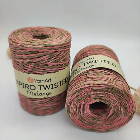 Пряжа Пряжа для вязания рафия крученая Papiro Twisted melange 2301